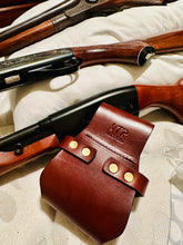 Load image into Gallery viewer, Tourbon Tactical Hunting Gun Accessories Gun Buttstock Shotgun Hip Holster Waist Belt Rifle Holder Genuine Leather