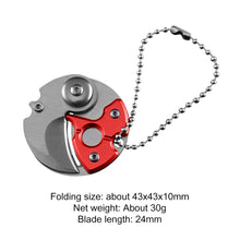 Load image into Gallery viewer, Keychain Screwdriver Multifunctional Hexagon Coin Outdoor EDC Tool Hexagon Folding Coin Knife Pocket Fold Mini coltello Gear Pee