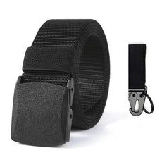 Load image into Gallery viewer, Genuine tactical belt quick release outdoor military belt soft real nylon sports accessories men and women black belt