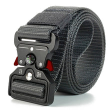 Load image into Gallery viewer, Genuine tactical belt quick release outdoor military belt soft real nylon sports accessories men and women black belt