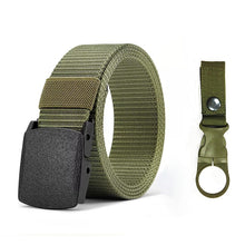 Load image into Gallery viewer, Genuine tactical belt quick release outdoor military belt soft real nylon sports accessories men and women black belt