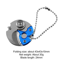 Load image into Gallery viewer, Keychain Screwdriver Multifunctional Hexagon Coin Outdoor EDC Tool Hexagon Folding Coin Knife Pocket Fold Mini coltello Gear Pee