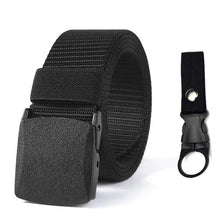 Load image into Gallery viewer, Genuine tactical belt quick release outdoor military belt soft real nylon sports accessories men and women black belt