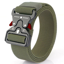 Load image into Gallery viewer, Genuine tactical belt quick release outdoor military belt soft real nylon sports accessories men and women black belt