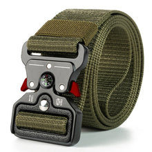 Load image into Gallery viewer, Genuine tactical belt quick release outdoor military belt soft real nylon sports accessories men and women black belt