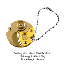 Load image into Gallery viewer, Keychain Screwdriver Multifunctional Hexagon Coin Outdoor EDC Tool Hexagon Folding Coin Knife Pocket Fold Mini coltello Gear Pee