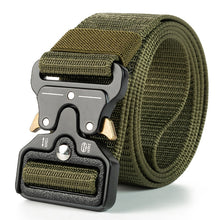 Load image into Gallery viewer, Genuine tactical belt quick release outdoor military belt soft real nylon sports accessories men and women black belt