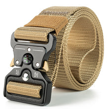 Load image into Gallery viewer, Genuine tactical belt quick release outdoor military belt soft real nylon sports accessories men and women black belt