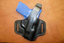 Load image into Gallery viewer, MTR Custom Leather Slimline Deluxe Full-Size Pancake Belt Slide Thumb Break OWB Holster Level 2