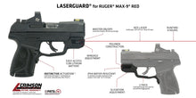 Load image into Gallery viewer, Crimson Trace Corporation, Laserguard, Fits Ruger Max9, Red Laser, Black