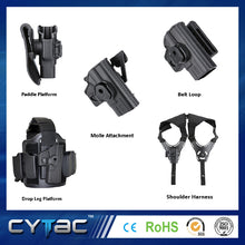 Load image into Gallery viewer, OUTSIDE THE WAISTBAND HOLSTER-R-DEFENDER-PADDLE HOLSTERS-LEVEL 2 PUSH BOTTON