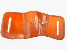 Load image into Gallery viewer, MTR Custom Leather Pancake Belt Slide OWB Holster