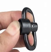 Load image into Gallery viewer, Push Button Sling Swivel, Black