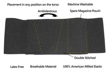 Load image into Gallery viewer, Belly Band Black Universal Nylon-Slim-Concealable-Comfortable