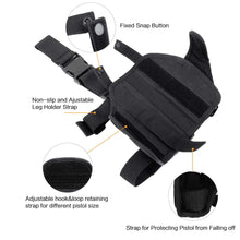 Load image into Gallery viewer, Tactical Drop Leg Holster Adjustable Gun Holster Thigh Pistol Holster with Magazine Pouches for Left/Right Handed Magazine Pouch