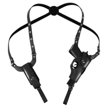 Load image into Gallery viewer, Tactical Concealed Gun Holster Military Leather Underarm Holster For Right Hand Glock 17 Hunting Gun Bag Carrier with Mag Pouch