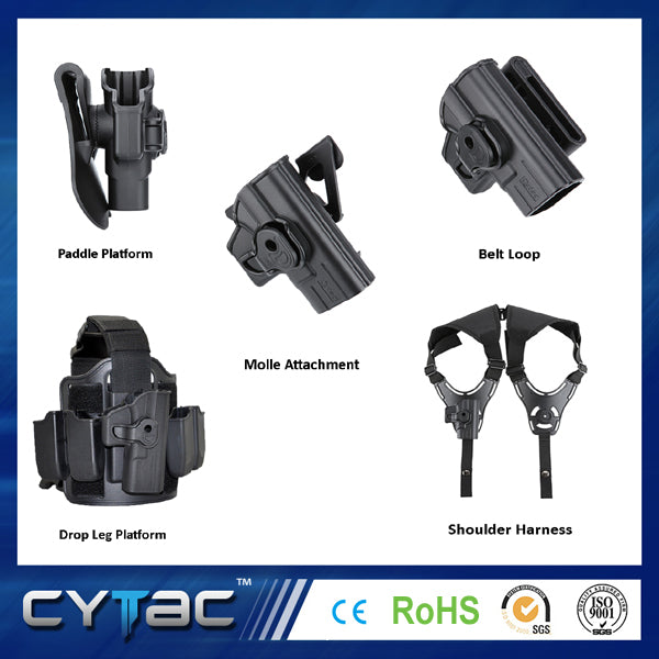 How to change your Cytac holster attachments?