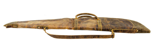 Vintage Oil Tan Leather Gun Case