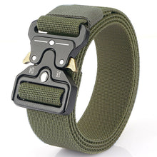 Load image into Gallery viewer, Genuine tactical belt quick release outdoor military belt soft real nylon sports accessories men and women black belt