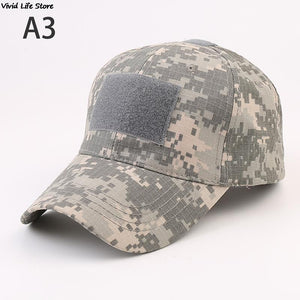 Military Baseball Caps Camouflage Tactical Army Soldier Combat Paintball Adjustable Summer Snapback Sun Hats Men Women