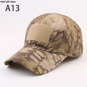 Military Baseball Caps Camouflage Tactical Army Soldier Combat Paintball Adjustable Summer Snapback Sun Hats Men Women