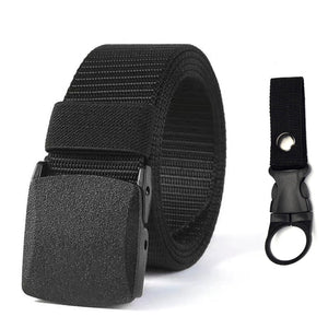 Genuine tactical belt quick release outdoor military belt soft real nylon sports accessories men and women black belt