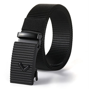 Genuine tactical belt quick release outdoor military belt soft real nylon sports accessories men and women black belt