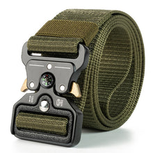 Load image into Gallery viewer, Genuine tactical belt quick release outdoor military belt soft real nylon sports accessories men and women black belt
