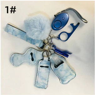 10pcs Women Self Defense Keychain Set Emergency Personal Protection Safety Alarm with windows breaker