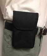 Cell Phone Belt Holster, Black, Nylon, Size Small, Fits sub-compact