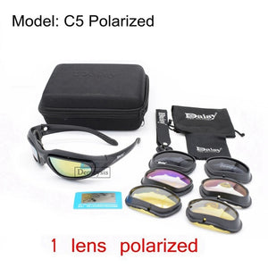 Daisy Tactical Polarized Glasses Military Goggles Army Sunglasses with 4 Lens Original Box Men Shooting Hiking Eyewear Gafas