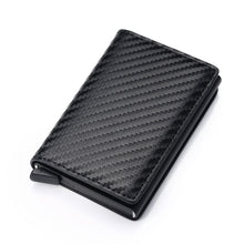 Load image into Gallery viewer, Credit Card Holder Men Wallet RFID Aluminium Box Bank PU Leather Wallets with Money Clip Designer Cardholder