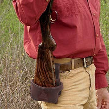 Load image into Gallery viewer, Tourbon Tactical Hunting Gun Accessories Gun Buttstock Shotgun Hip Holster Waist Belt Rifle Holder Genuine Leather