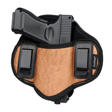 Load image into Gallery viewer, Kosibate Hunting Holster PU Leather Concealed for Gun Pistol Glock 17 19 23 32 Sig Sauer P250 P224 Beretta 92 Taurus Pancake IWB