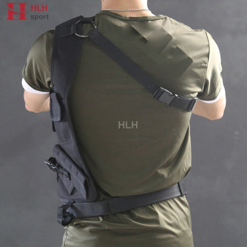 AAA Tactical Waist Pistol Holster Safety Anti-thief Hidden Holster Molle Hidden Gun Bag Hunting Shoulder Bag Sport Storage