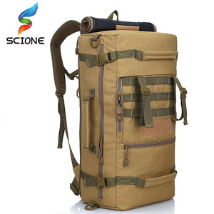 Hot Top Quality 50L New Military Tactical Backpack Camping Bags Mountaineering bag Men's Hiking Rucksack Travel Backpack