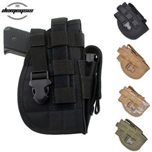 Load image into Gallery viewer, Universal Tactical Gun Holster Right Hand Molle Pistol Holster Combat Airsoft Waist Belt Holster Black tan green multicam