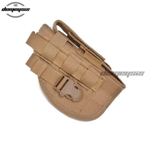 Universal Tactical Gun Holster Right Hand Molle Pistol Holster Combat Airsoft Waist Belt Holster Black tan green multicam