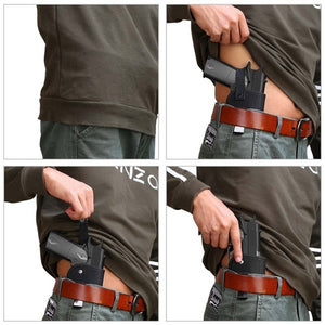 Tactical Leather Concealed Holster Universal Pistol Case for Beretta 92 Glock 17 19 22 23 M&P Gun Holster Left Right Hand